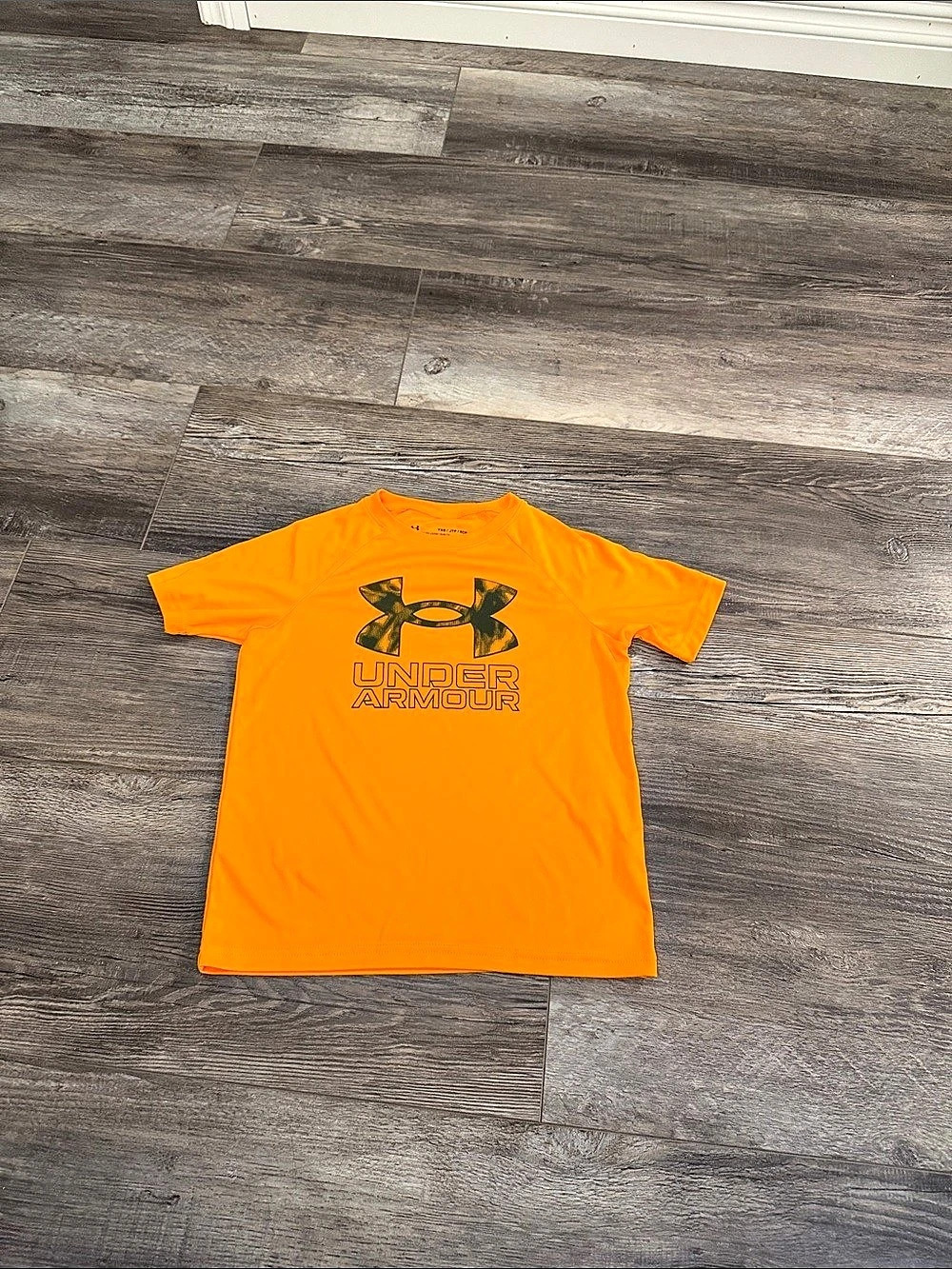 Under Armour UA Tech Big Logo Short-Sleeve T-Shirt Boys YXS Orange